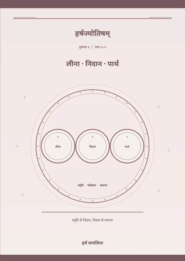 लीना · निदान · पार्थ — पुस्तक का फ्रंट कवर